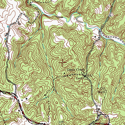 Topographic Map of Poteet School (historical), KY