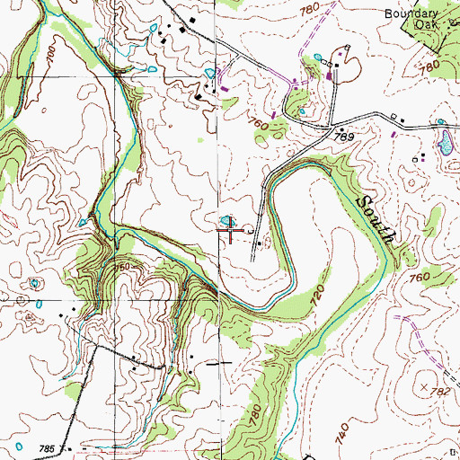 Topographic Map of Reids Mill (historical), KY