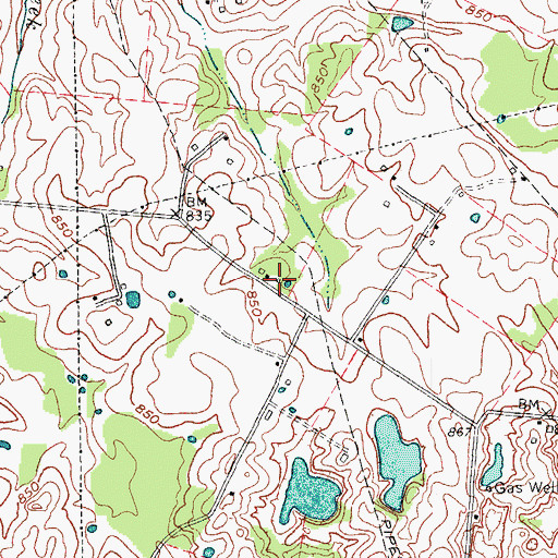 Topographic Map of School Number Twenty-Nine (historical), KY