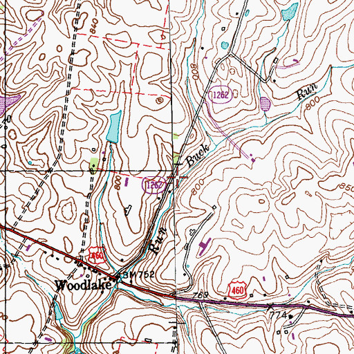 Topographic Map of Barbeque Spring (historical), KY