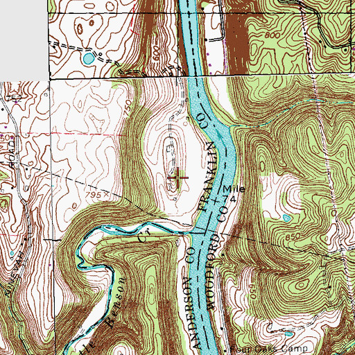 Topographic Map of Cave Spring (historical), KY
