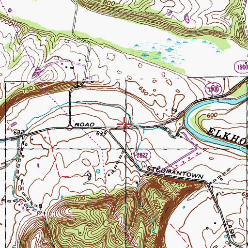 Topographic Map of DeShon School (historical), KY