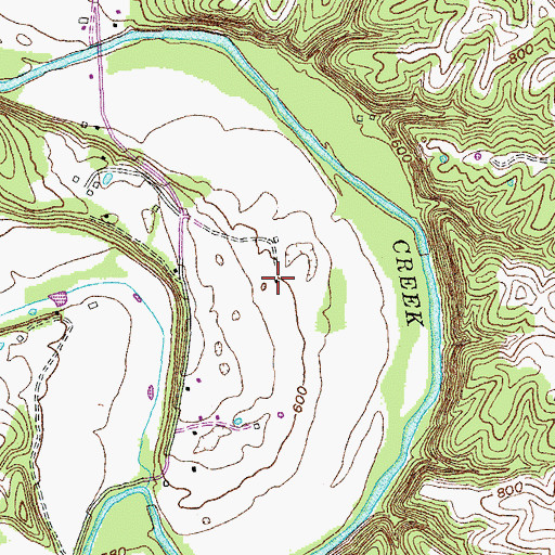 Topographic Map of Forsee Post Office (historical), KY