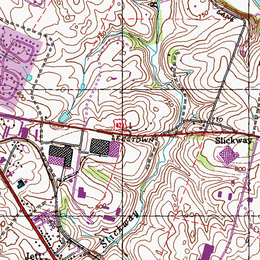 Topographic Map of Foster Tavern (historical), KY