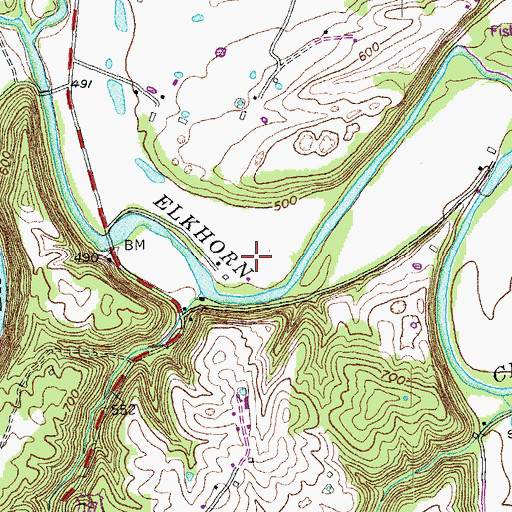 Topographic Map of Innes Fort (historical), KY