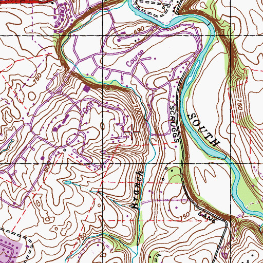 Topographic Map of John Major Station (historical), KY