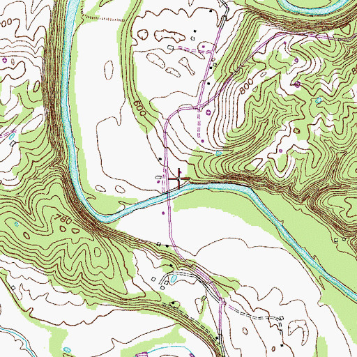 Topographic Map of Knights (historical), KY