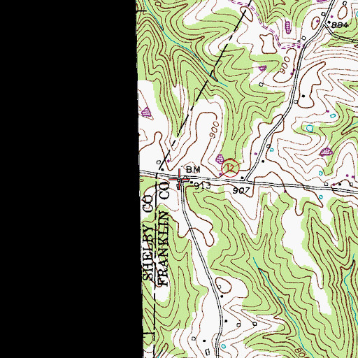 Topographic Map of Laputa Post Office (historical), KY