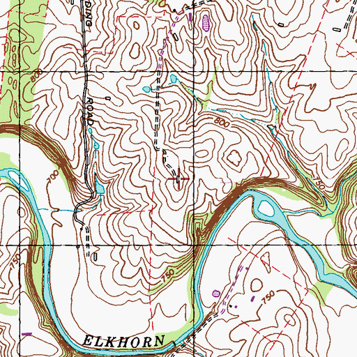 Topographic Map of Llangollen Farm (historical), KY