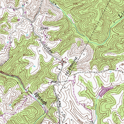 Topographic Map of Mount Vernon School (historical), KY