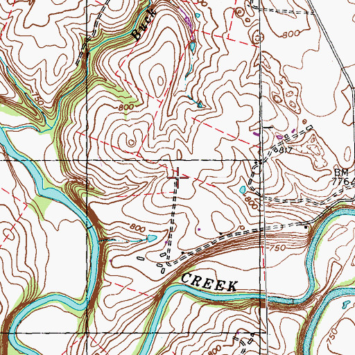 Topographic Map of Redstone Hall (historical), KY