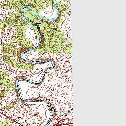 Topographic Map of Roberts (historical), KY