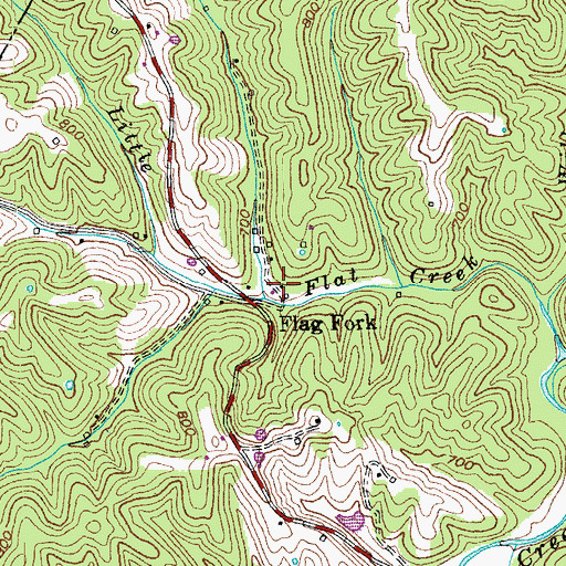 Topographic Map of School Number Twelve (historical), KY
