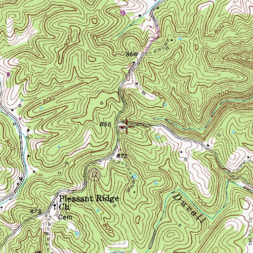 Topographic Map of School Number Twenty (historical), KY