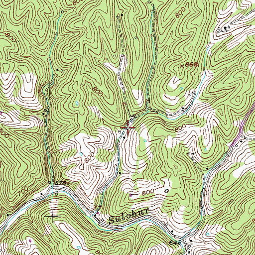 Topographic Map of Sheets School Number Fifteen (historical), KY