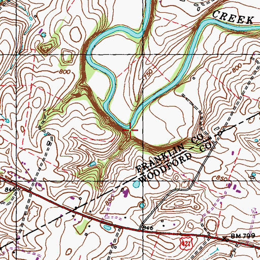 Topographic Map of Valley Farm (historical), KY