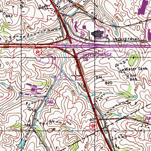 Topographic Map of White School (historical), KY