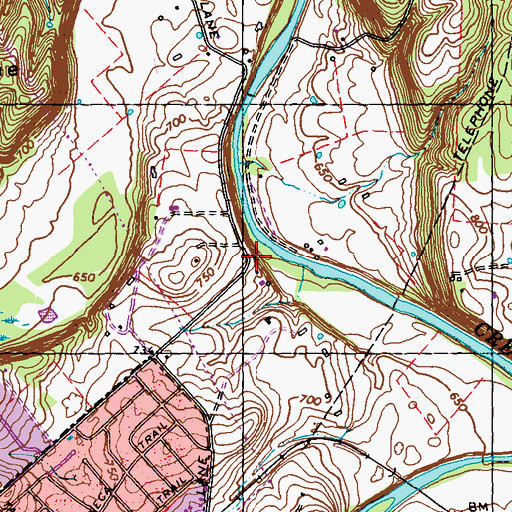 Topographic Map of Mount Pleasant Church (historical), KY