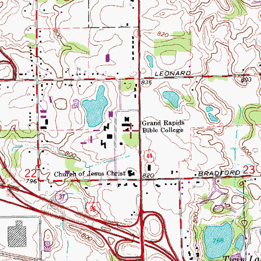 Topographic Map of Ketcham Building, MI