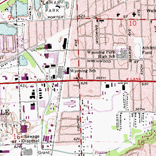 Topographic Map of Hahn-In Christian Reformed Church, MI