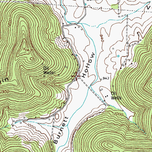 Topographic Map of Andrew Jackson Roberts Cemetery, KY
