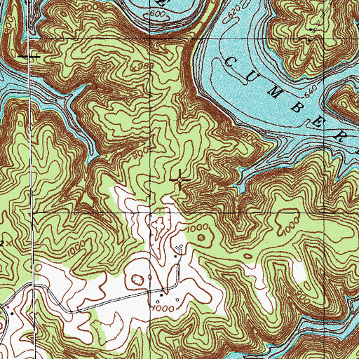 Topographic Map of Backbone School (historical), KY