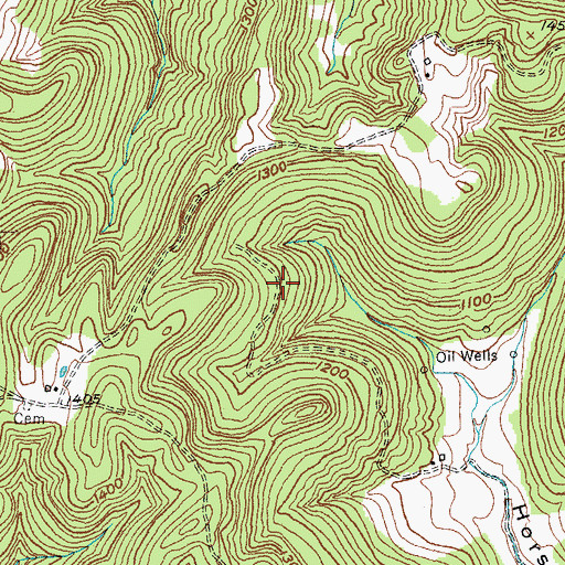 Topographic Map of Ball Ridge, KY