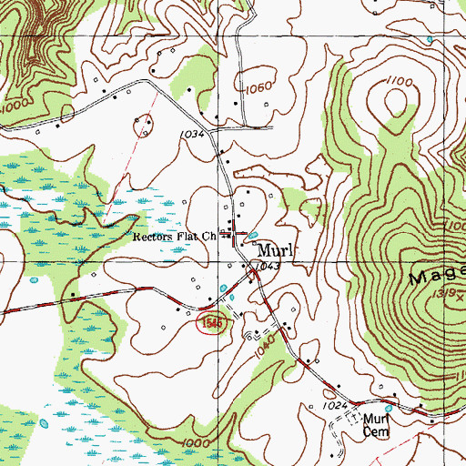 Topographic Map of Barnes Normal School (historical), KY