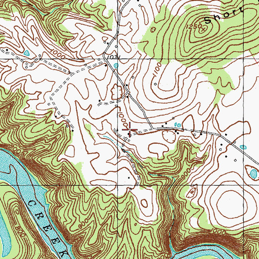 Topographic Map of Black Cemetery, KY