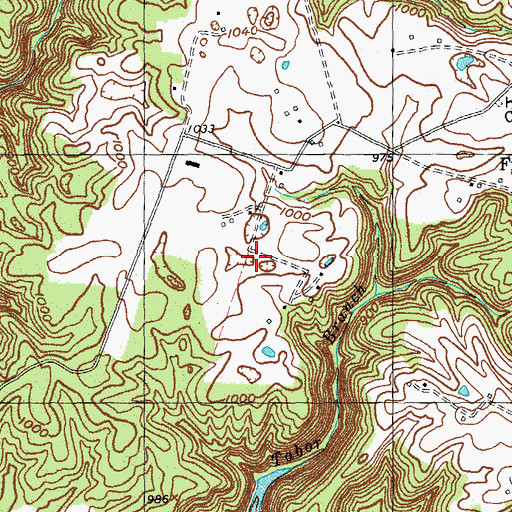 Topographic Map of Bob Southwood Cemetery, KY
