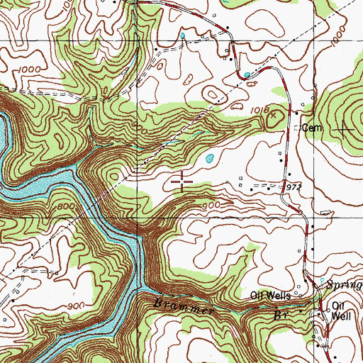 Topographic Map of Browns Mill (historical), KY