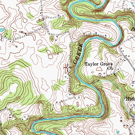 Topographic Map of Charley Bridgeman Mill (historical), KY