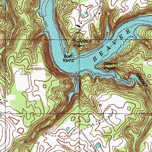 Topographic Map of Claude Phipps Hollow, KY