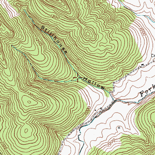 Topographic Map of Cold Spring Hollow, KY