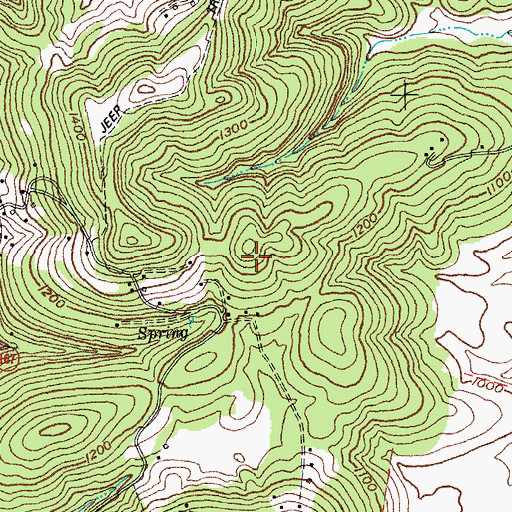 Topographic Map of Crabtree Cemetery, KY