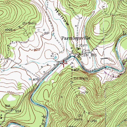 Topographic Map of Davis Mill (historical), KY