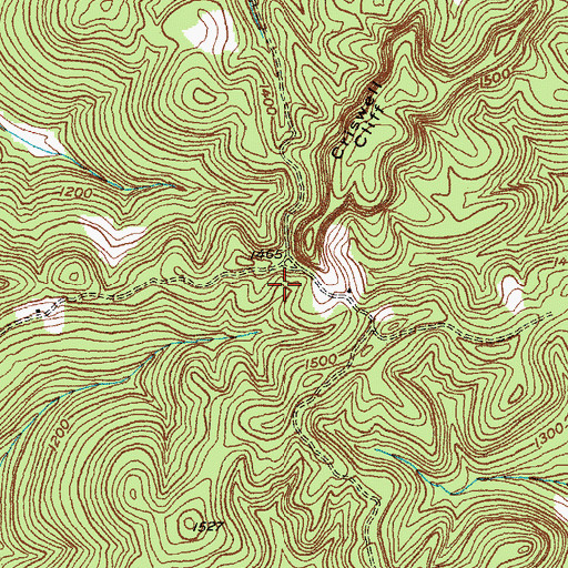 Topographic Map of Deer Point, KY