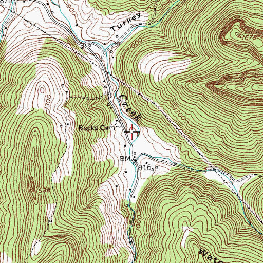 Topographic Map of Dishman Mill (historical), KY