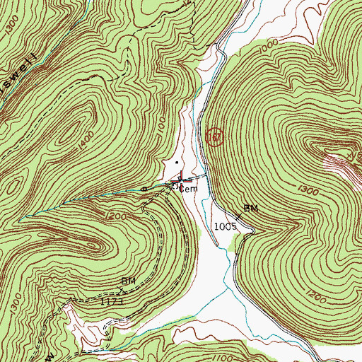 Topographic Map of Gilreath Hollow, KY