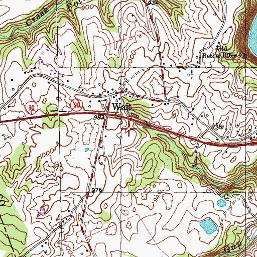 Topographic Map of Guffey Cemetery, KY