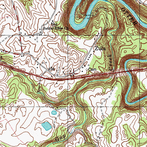 Topographic Map of Highway Holiness Church, KY