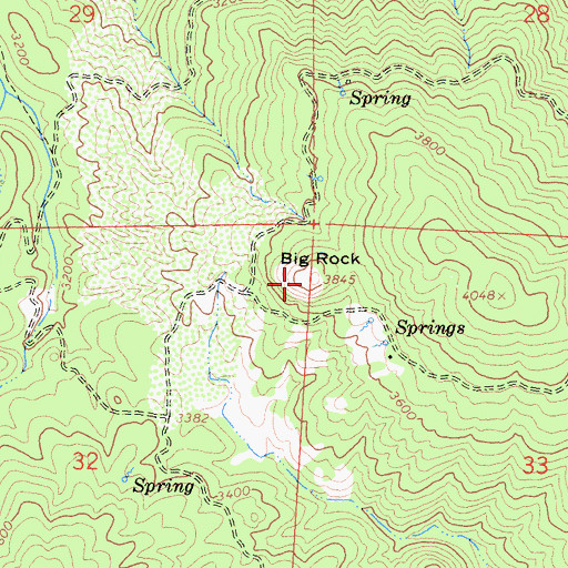 Topographic Map of Big Rock, CA
