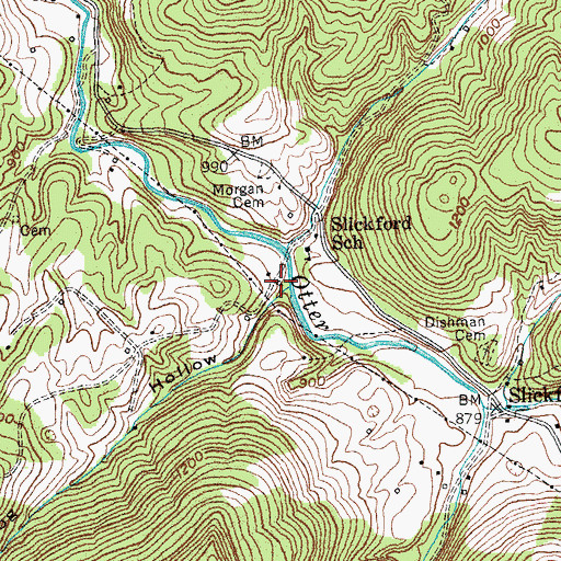 Topographic Map of Indian Graveyard, KY