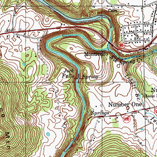 Topographic Map of Jock Rankin Mill (historical), KY