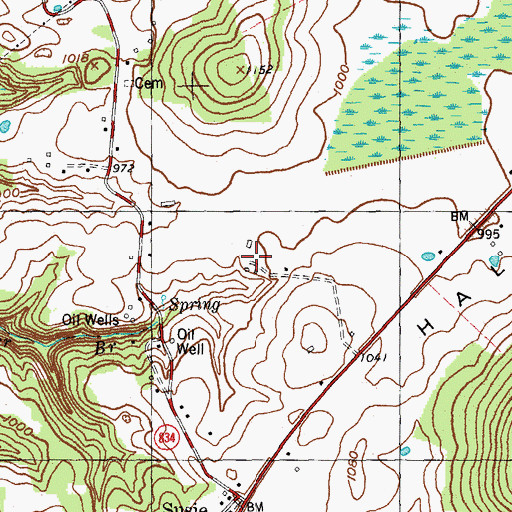 Topographic Map of Lucy Shearer Cemetery, KY