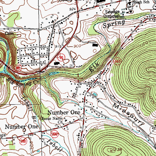 Topographic Map of Maggie Marshall Mill (historical), KY