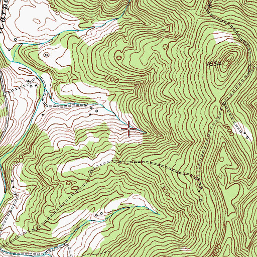 Topographic Map of Manning Peercy Cemetery, KY