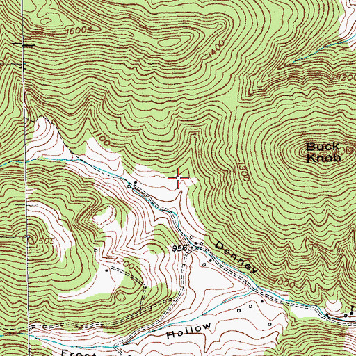 Topographic Map of Massengale Mountain, KY