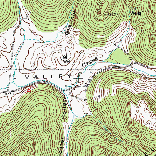 Topographic Map of Monnie Flynn Spring, KY