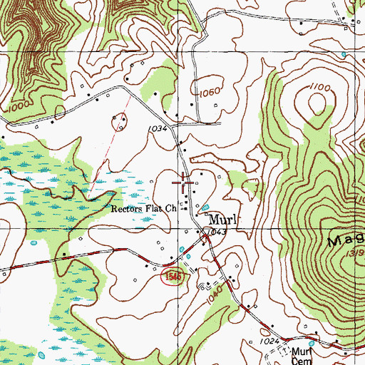 Topographic Map of Murl School (historical), KY
